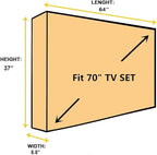 BroilPro Accessories Outdoor 70" TV Set Cover, Scratch Resistant Liner Protect - Image 6