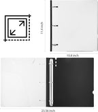 WOT I 12-Pack Telescoping 3 Ring Binder 1 Inch, Expandable Flexible Binder - Image 7