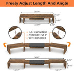 WESTREE Triple Dual Monitor Stand Riser, Extra Long Monitor Stand - Image 6