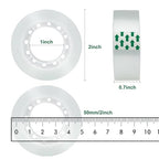JACMD 8 Rolls Clear Tape, Transparent Tape Refills, Gift Wrap Tape 3/4 * 1000 - Image 2