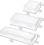 novelinks Stackable Plastic Clear Storage Box Containers - Image 3