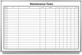 Maintenance Tasks Whiteboard 36"x 24" by CreativeSafetySupply