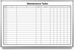 Maintenance Tasks Whiteboard 36"x 24" by CreativeSafetySupply