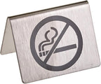 New Star Foodservice Stainless Steel Table Tent Sign, 2 x 1.5-Inch) by NewStarFoodservice