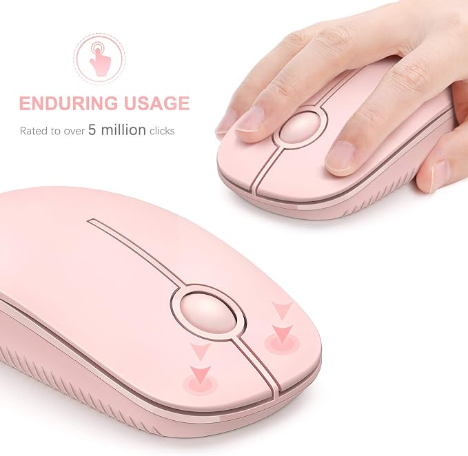 VssoPlor Wireless Mouse, 2.4G Slim Portable Computer Laptop Mouse - Image 3