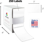 ChromaLabel 2 x 3 inch Permanent Color Code Rectangle Labels, 250 Labels per - Image 2