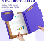 Skyygemm 12 Pcs Classification Folders Letter Size, 3 Divider Pressboard File - Image 4