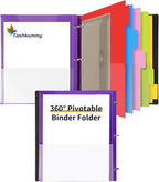 360° Pivotable Project Organizer Binder, Upgraded 3 Ring Binder by 360%C2%B0PivotableBinderNotebook