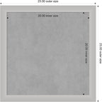 Amanti Art Silver Framed Magnetic Board 23x23 Medium Vision Board - Image 4