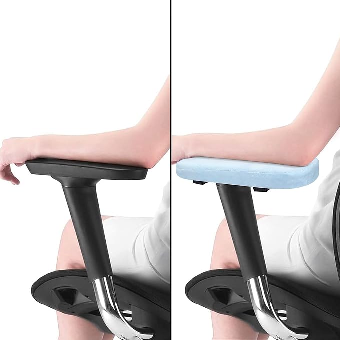 MOSISO Chair Armrest Pads, Memory Foam Home/Office Chair Arm Rest Covers Comfy - Image 4
