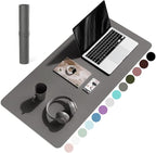 YSAGi Non-Slip Leather Desk Pad, Waterproof Laptop Computer Desk Keyboard Mat by YSAGi
