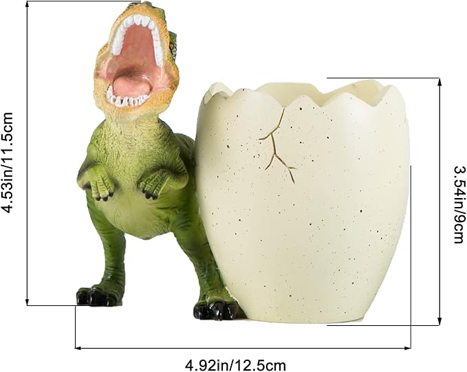 Banllis Dinosaur Pen Holder for Desk, Pencil Holder, Cute Fashion Desk - Image 6