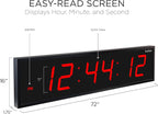 Ivation Huge Oversized 72" Large Digital LED Clock | Big Digital Clock - Image 2