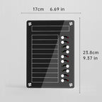 NiHome Black Acrylic Magnetic to Do List Planning Board - Image 8