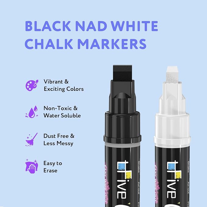 TFIVE White&Black Chalk Markers - Image 2