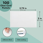 Juvale Business Card Holder Sleeves - Image 5