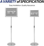 SENZHIYI Adjustable Poster Stand Holder Heavy Duty Snap Open Aluminum Pedestal - Image 7