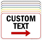 Custom Arrow, Custom Directional Sign, Right Arrow, 12x18 Inches, Rust Free by MySignCenter