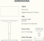 FLEXISPOT EN2 Whole-Piece Standing Desk - Image 7