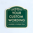 Custom Decorative Outdoor Metal, Personalized Aluminum, Customized Driveway by SpeedyOrders