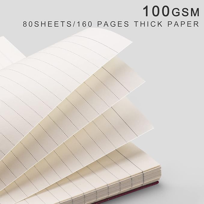 EMSHOI Lined Journal Spiral Notebook 5.7" x 8.22" - Image 3