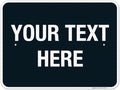 Personalized Custom Black Background And Season Sign, 18x24 Inches, 3M EGP by SigoSigns