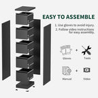 Yukimo 4 Drawer File Cabinet - Image 8