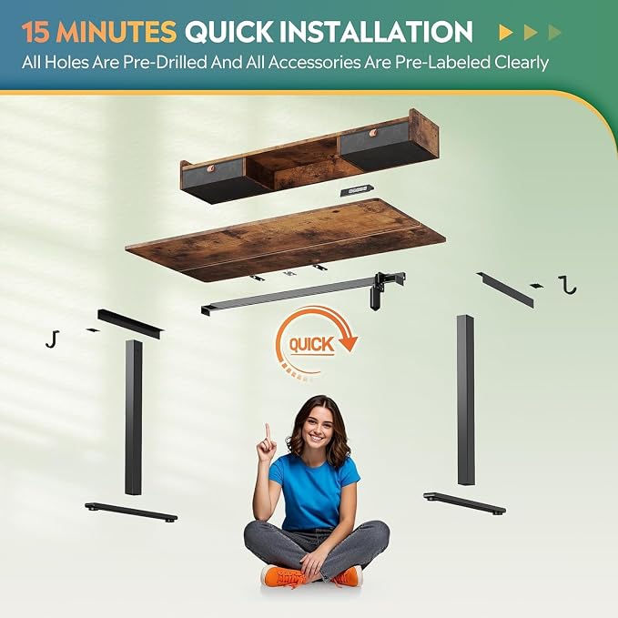 DEVAISE 48×24 Inches Electric Standing Desk - Image 7
