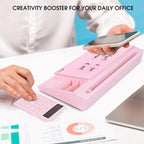 Varhomax Glass Desk Whiteboard Pink - Image 2