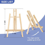 ESRICH 8 Pack 11.8" Wood Easels, Tabletop Easel - Image 2