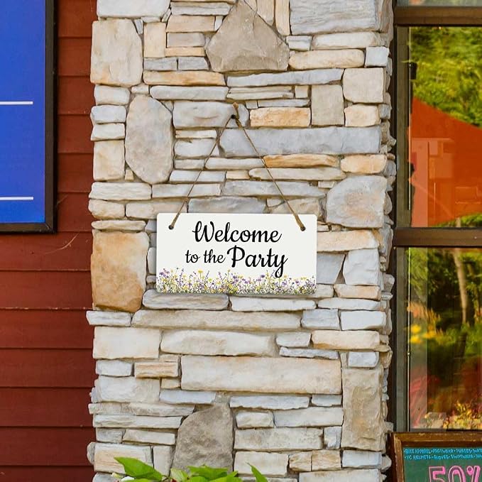 Signs ByLITA Wildflower Meadow Personalized Hanging Wall or Door Sign | Custom - Image 2