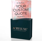 Personalized Gifts, Custom Quote Block Letter Board, Crystal-Clear Acrylic - Image 7