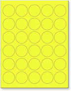 NextDayLabels - 8-1/2 x 11 Neon Color High Light Fluorescent Labels by NextDayLabels