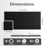 G Gamit Large Felt Wall Tiles Bulletin Board, Large Cork Board Alternative - Image 2