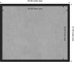 Amanti Art Black Framed Magnetic Board 21x25 Medium Vision Board - Image 3