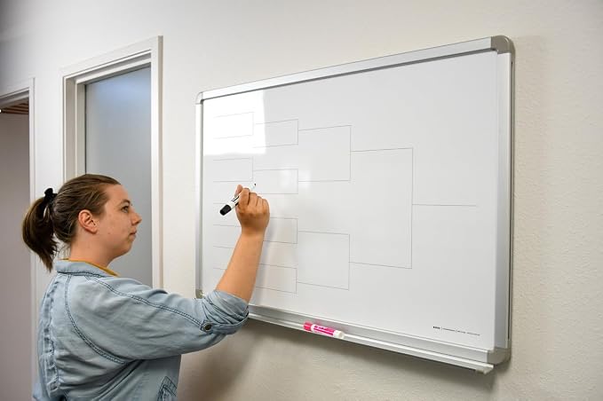 12 Team Bracket Whiteboard 60" x 40" - Image 3