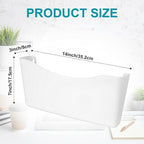 Colarr 6 Pack Expandable Pocket Wall File Holder Plastic Hanging Wall Organizer - Image 2