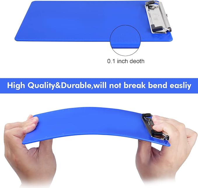 2 PCS Blue Plastic Clipboard - Image 4