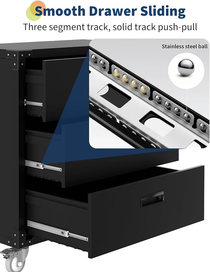 ExploreHorizon Metal Storage Cabinet - Image 3