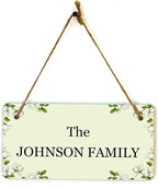 Signs ByLITA Magnolia White Personalized Hanging Wall or Door Sign | Custom - Image 9