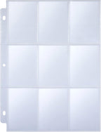 36 Pack 9 Pocket Page Protector, Holds 324 Cards, Trading Card Sleeves Page by Tamaki