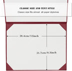 Diploma Cover 8.5” x11” Diploma Holder of Graduation Leatherette Padded - Image 6