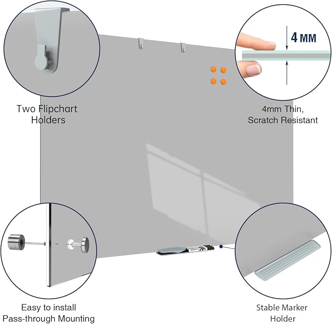 TSJ OFFICE Glass Dry-Erase Board - Image 2
