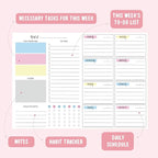 JAMIEKA 52Color Weekly Tearable Planners Pad - Image 5