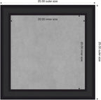 Amanti Art Black Framed Magnetic Board 25x25 Medium Vision Board - Image 2