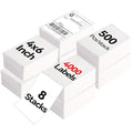 4"×6" Direct Thermal Shipping Label, Fanfold Thermal Label 4000 Packs Permanent by JointownInternational
