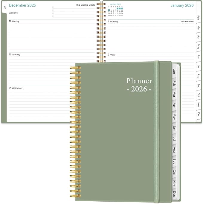 2026 Planner - Weekly Monthly Planner 2026 from January 2026 to December 2026 by Heveboik