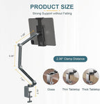 Houele Tablet Stand Holder, Adjustable Foldable Tablet Arm iPad Desk Mount - Image 4