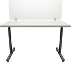 OBEX Frosted Acrylic Desk Mounted Privacy Panel by OBEX