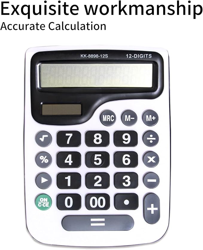 YEBMoo 12 Digit Desktop Calculator - Image 7